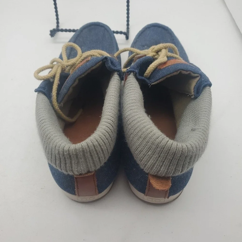 Schmoove Shoes 9.5  Mens Desert Beach Denim Beach Style‎ Rare Vintage